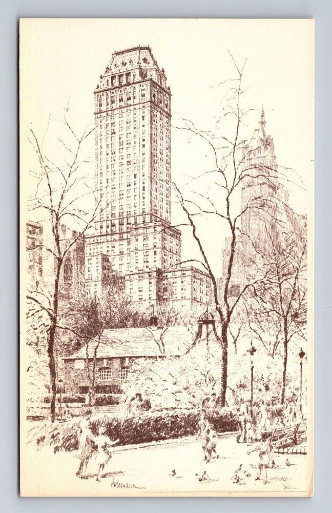 New York City NY, Hotel Pierre, Souvenir, Antique, Vintage Postcard
