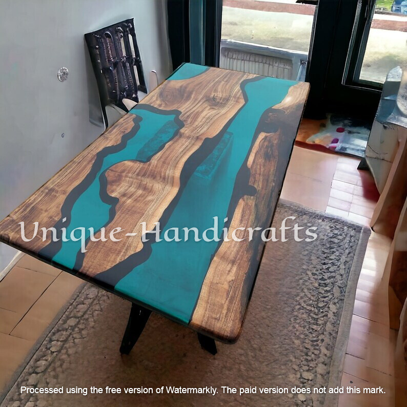 Epoxy Table, epoxy dining table, epoxy resin table, Epoxy Table Top Furniture