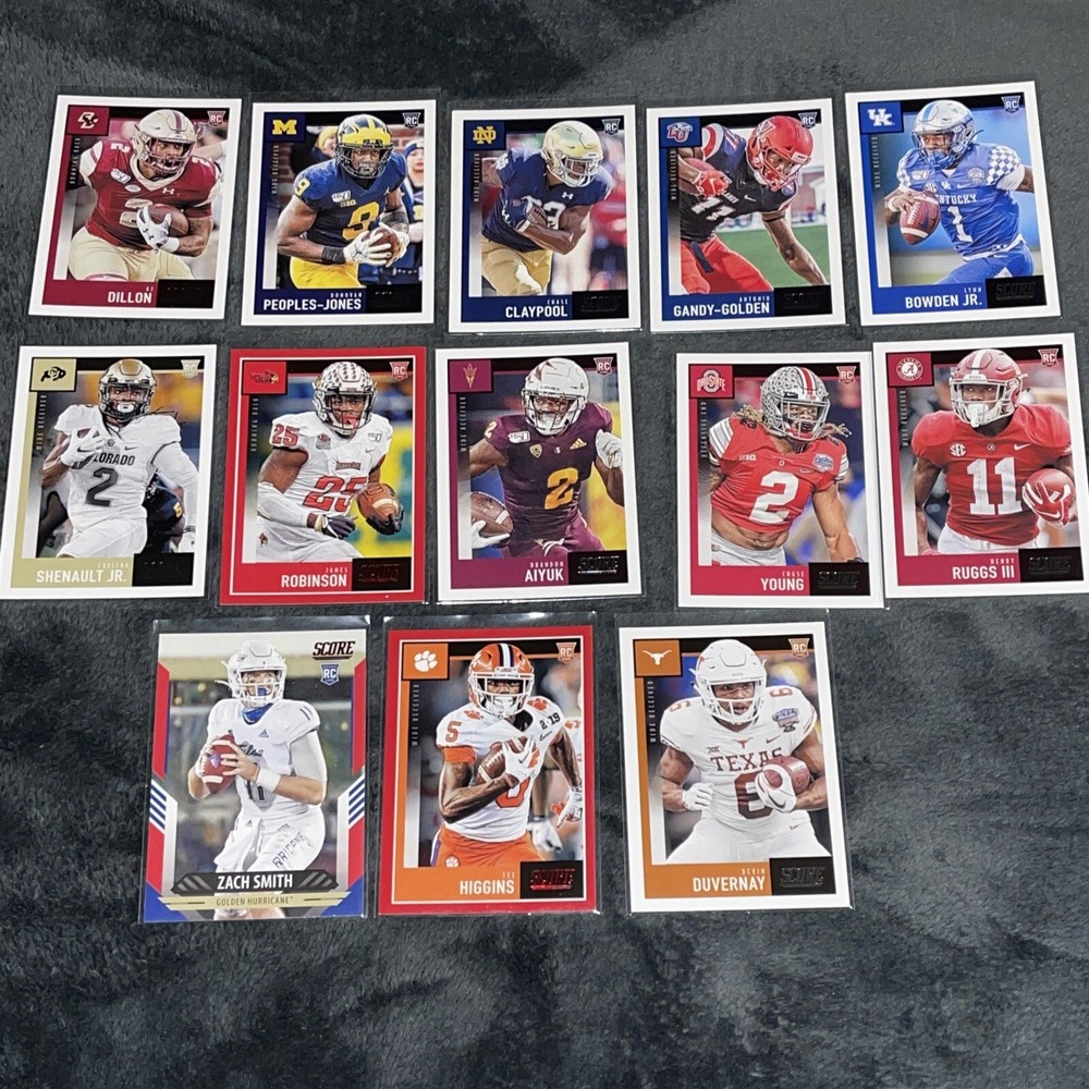 2020 score football rookie card 13-card rookie lot!! wow!! all stars