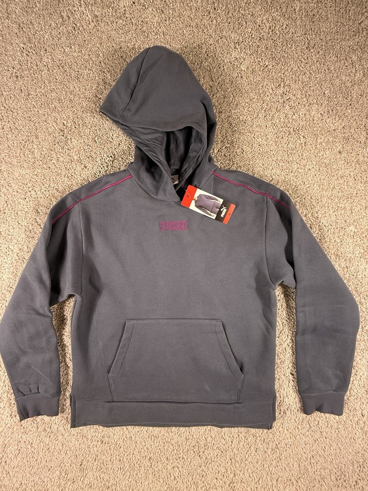 PUMA Women's Fleece Lined Hoodie Long Sleeve Sweatshirt Size: Medium Blue, NWT