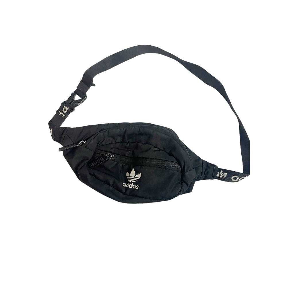 ADIDAS ORIGINAL TREFOIL FANNY PACK WAIST BAG BLACK OS ONE SIZE CONCERT DAY