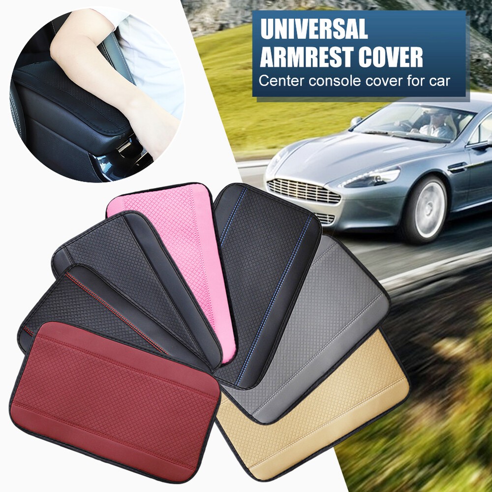 Universal PU Leather Car SUV Truck Armrest Cover Mat for Center Console