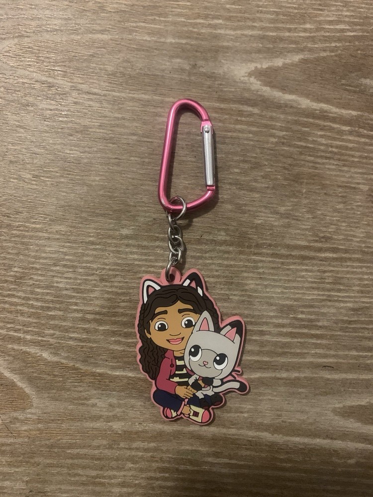 Gabby's Dollhouse keychain carabiner clip for bags and backpacks