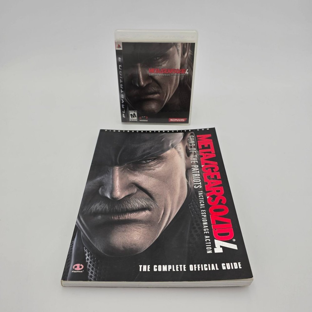 Metal Gear Solid 4 Guns of the Patriots PS3 Complete with Strategy Guide