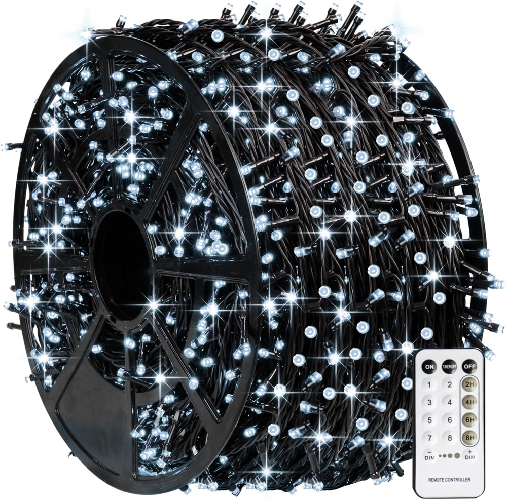 1000 LED 328FT Christmas String Lights with 8 Modes