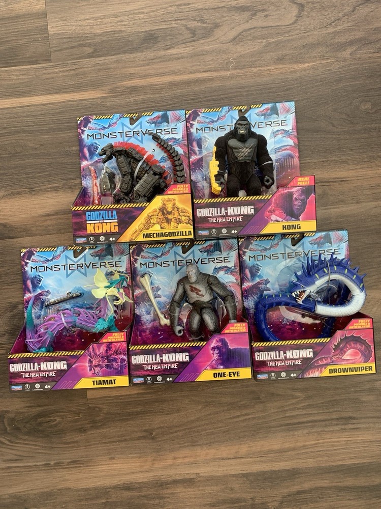 Monsterverse 2024 Godzilla X Kong The New Empire 5-Pack Action Figure Set