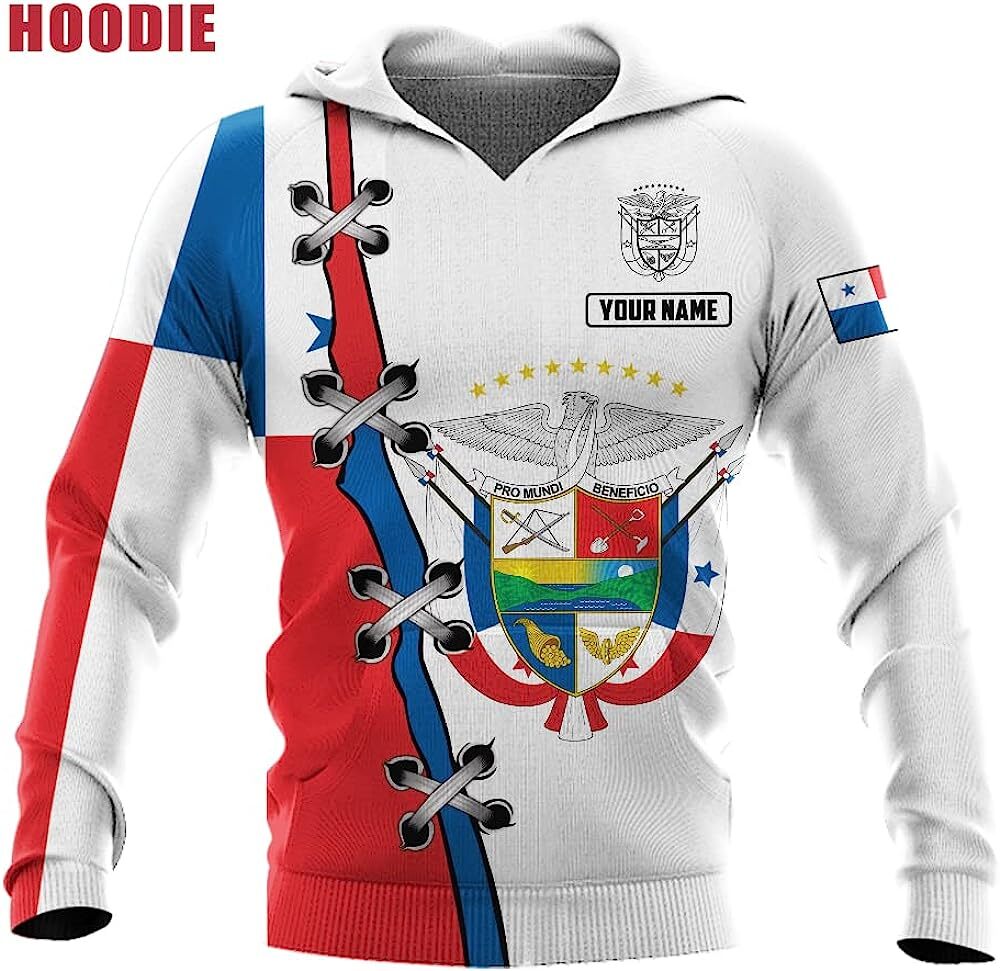 Personalized Panama Hoodie Camisa Panama Hombres Panama Hoodie Men & Women 8