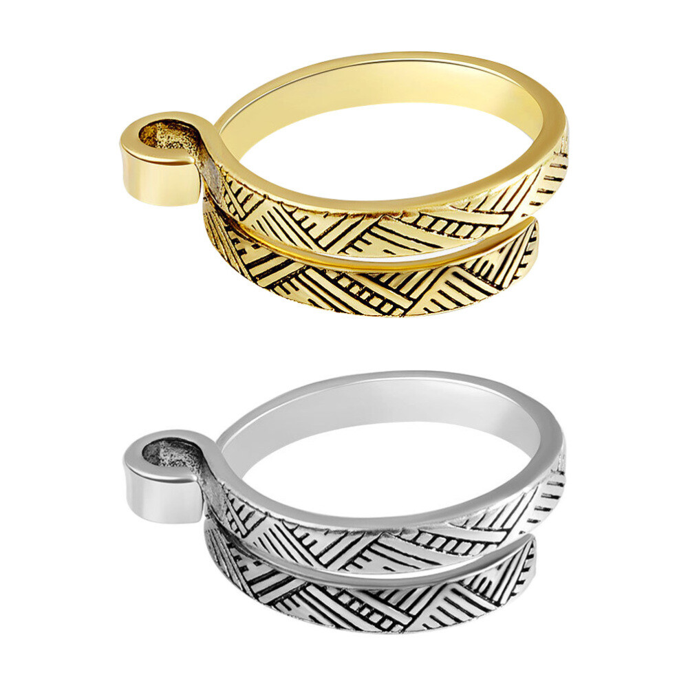 2-Piece Open Ring Knitting Crochet Tools for Efficient Handwork