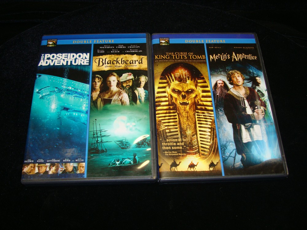 Set of 2 Echo Bridge Home Entertainment Double Feature Action Adventure Movies