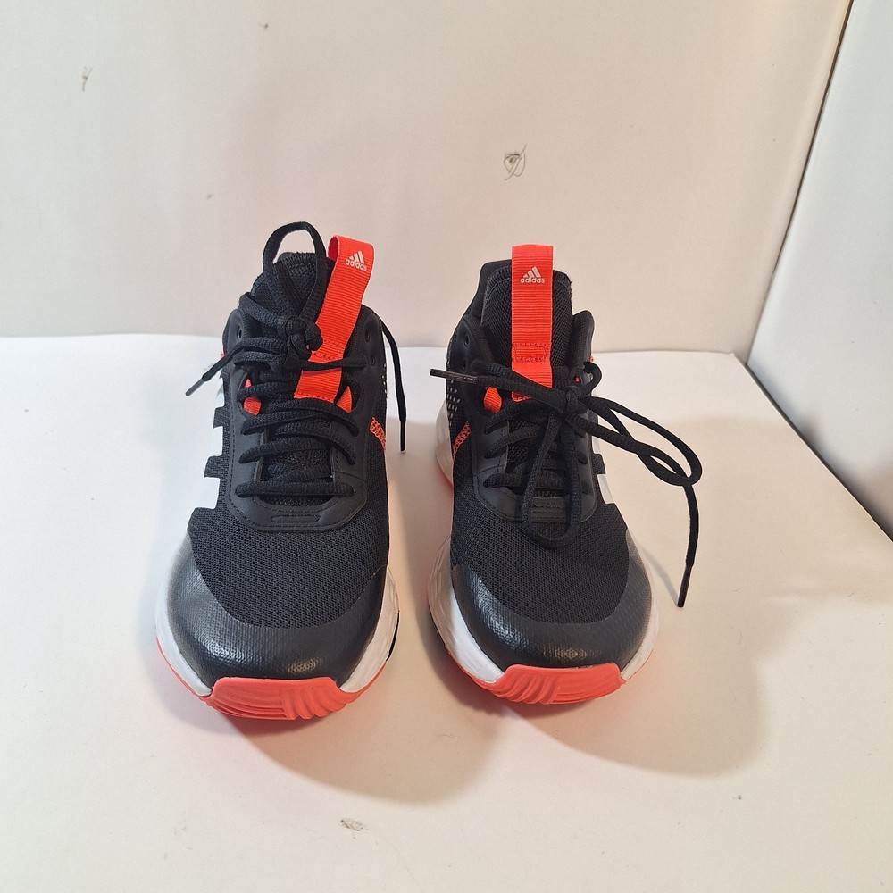 Adidas Kids Boys Size 6 Black Red White 789006 Court Shoes Athletic Sneakers