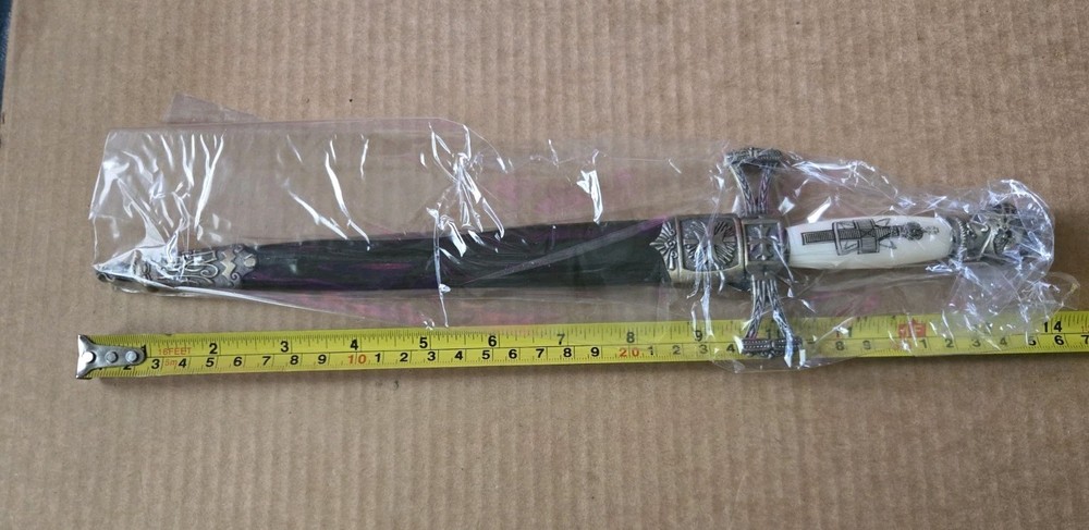 Survivor Medieval Short Sword 14 Inch Overall Brown Leather Wrap