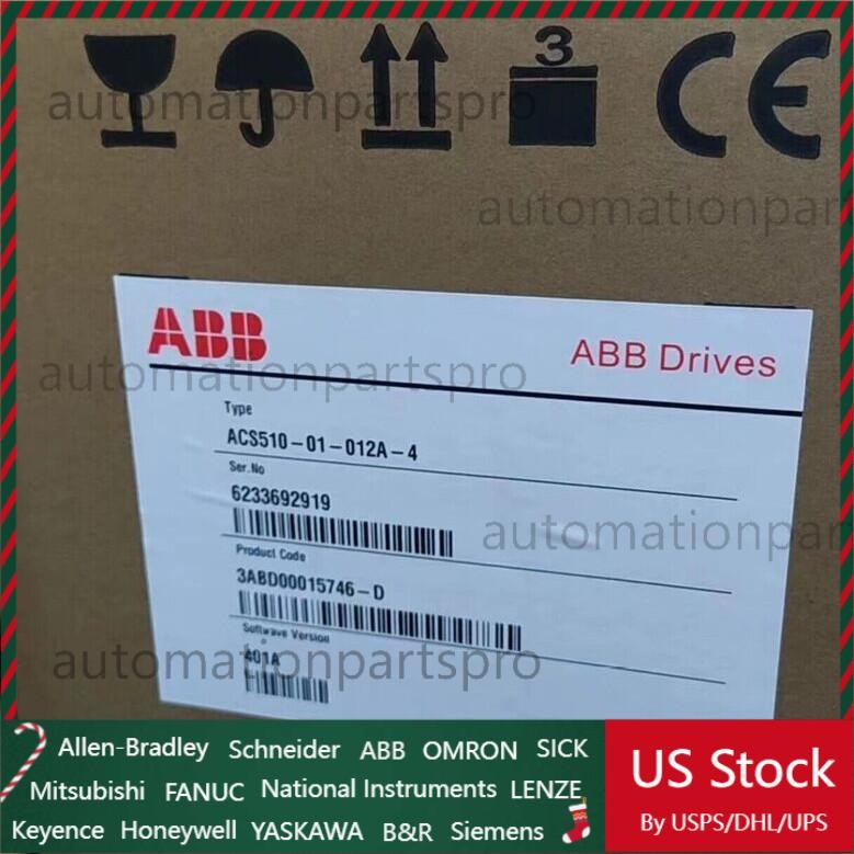 ACS510-01-012A-4 New ABB Frequency Converter ACS510-01-012A-4 1pcs No Keypad