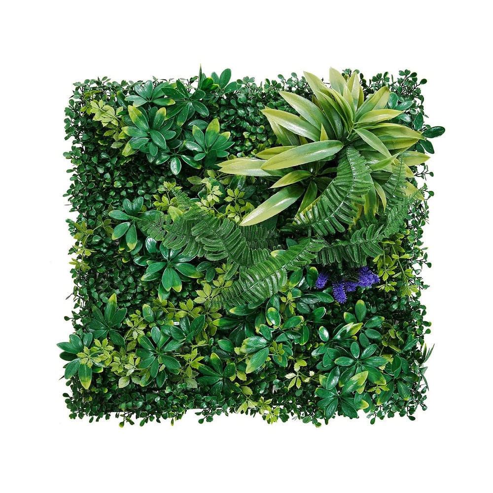 Artificial Grass Wall Panels, 8 PCS 20 x 20 inch, 3D Combination Greenery Boxwoo