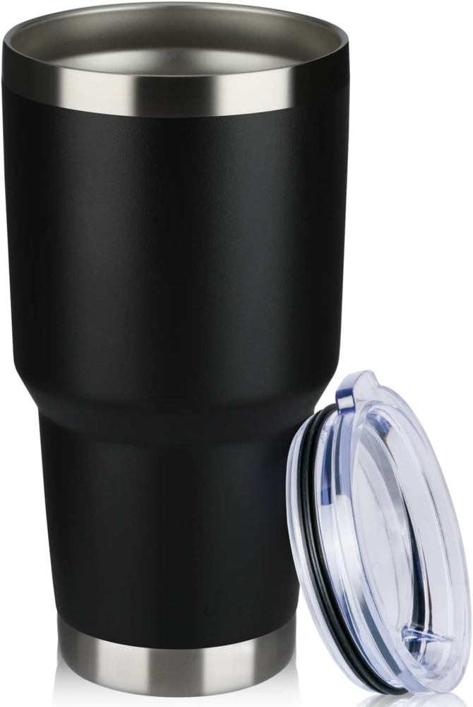 30Oz Tumbler Double Wall Vacuum Insulated Travel Mug, Stainless Steel Tumbler wi