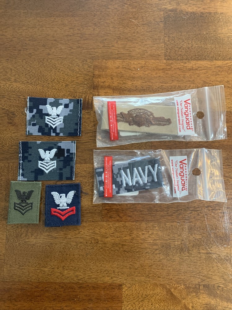 Navy Military Rank Patches Lot Expeditionary