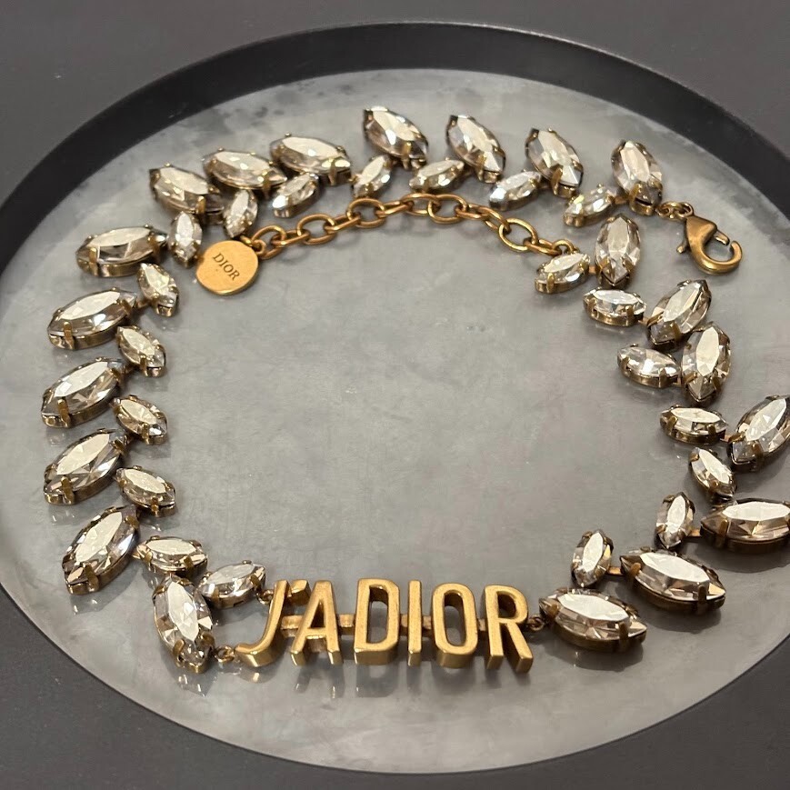 Dior J'adior Choker Necklace in Gold Tone a18