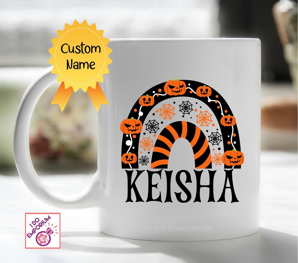 Halloween Personalized Gift Mug Mug With Name Customized Name Gift Fall Gift
