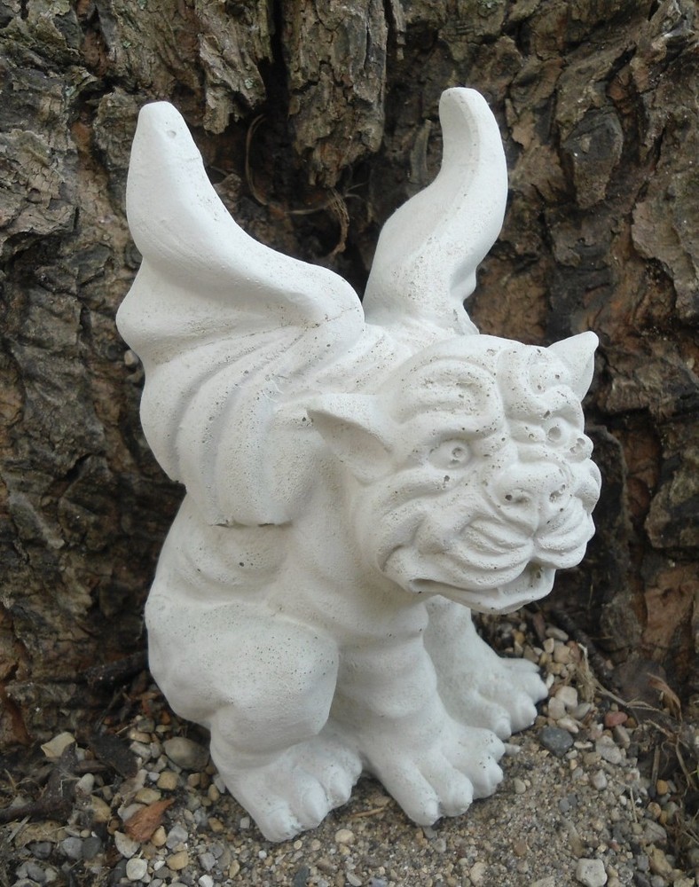 Latex gargoyle mold plastic backup easy casting concrete plaster mould 6