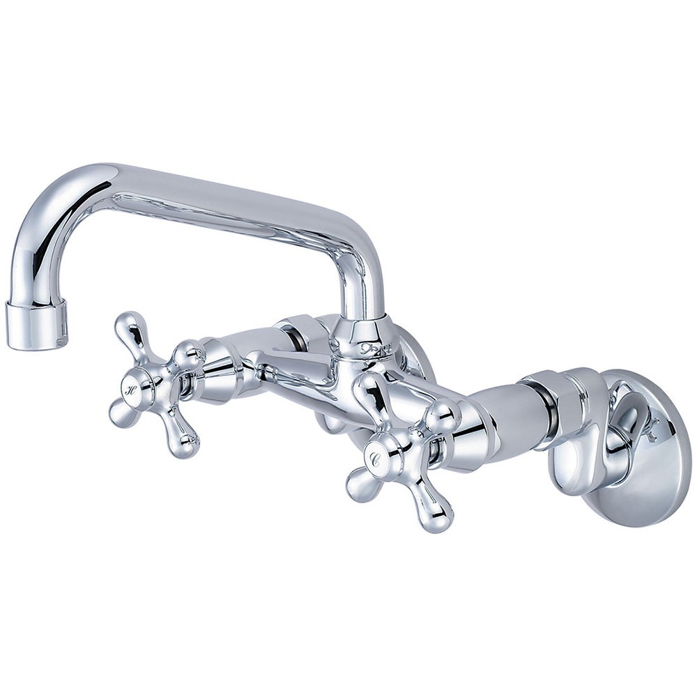 Pioneer Faucets 2PM540 Chrome Wall-Mount Kitchen Faucet 1.5 GPM