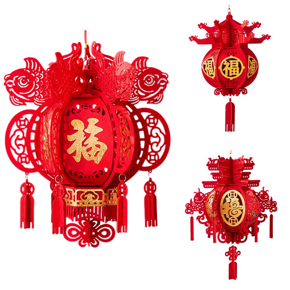 Chinese Lanterns Good Fortune Lanterns New Year Festival Party Decoration Pendan-image