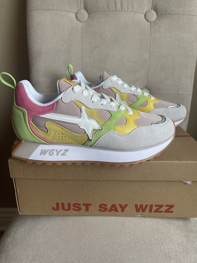 Just Say Wizz W6YZ  Sneakers Shoe US 7.5 / EU 39 Platform LEATHER Designer NIB