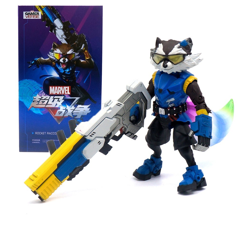 ZD Guardians of the Galaxy Rocket Raccoon MARVEL Super War Ver. Action Figure