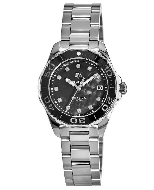 Tag Heuer Aquaracer Lady 35MM Black Women's Watch 300M Water Resistant WAY131M.BA0748