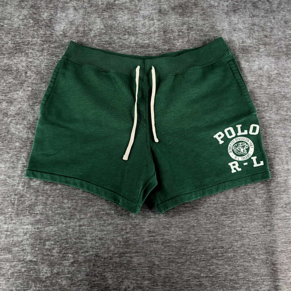 Polo Ralph Lauren Athletic Division 1967 RL Tigers Men's XL Green Sweat Shorts N