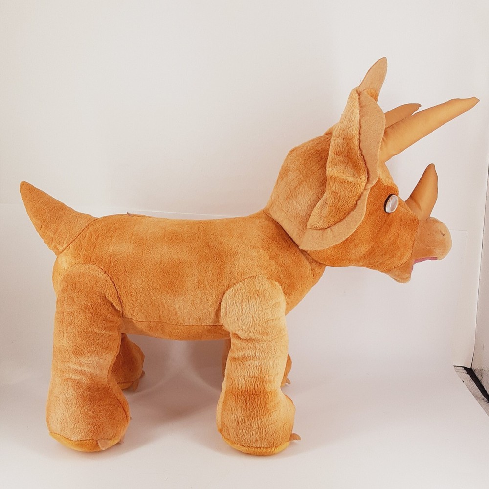 Build a Bear BAB Triceratops Dinosaur Plush 2018 Stuffed Animal Gold Bronze