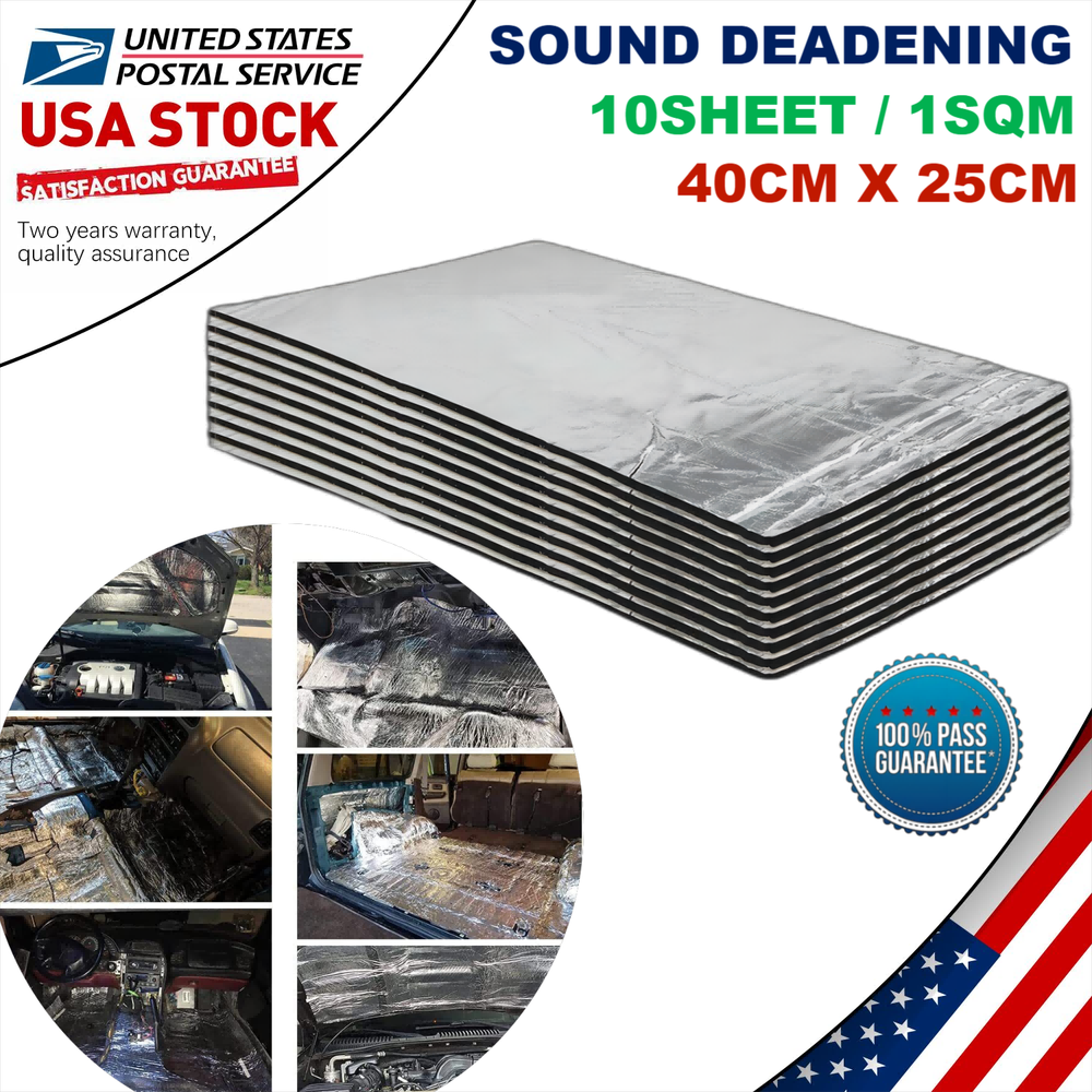 16x10 Self-Adhesive Sound Insulation Mat Heat Shield for Easy Installation