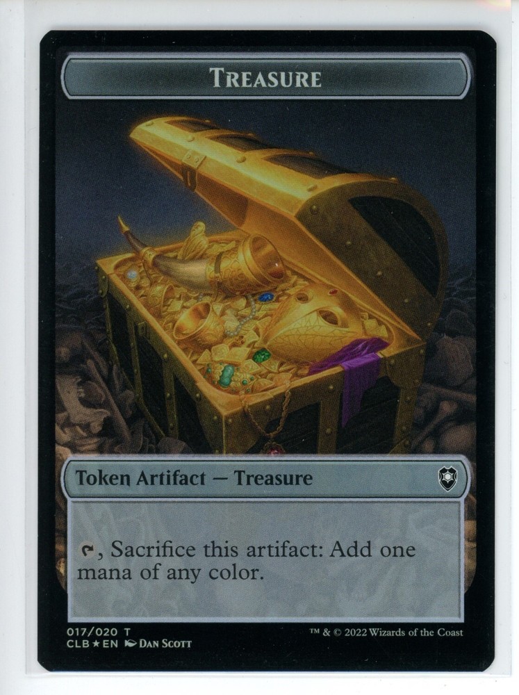 TREASURE // KNIGHT DOUBLE-SID Battle for Baldur's Gate FOIL #17//2 CLB(NM+)(MTG)