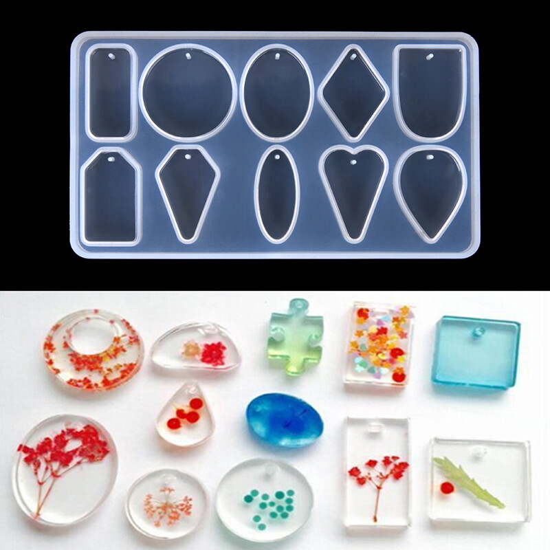 Silicone Pendant Resin Mold for DIY Jewelry Making Tool Mould Handmade Craf_tu