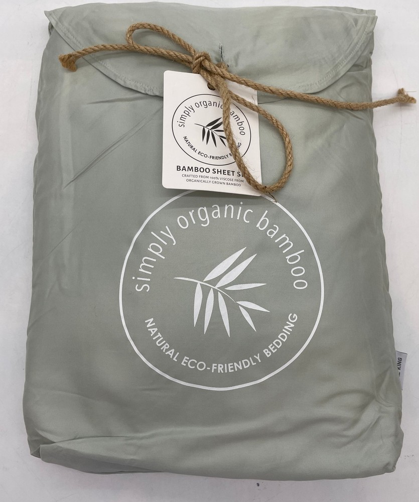 Simply Organic Bamboo Sheets in Green for California King Bed