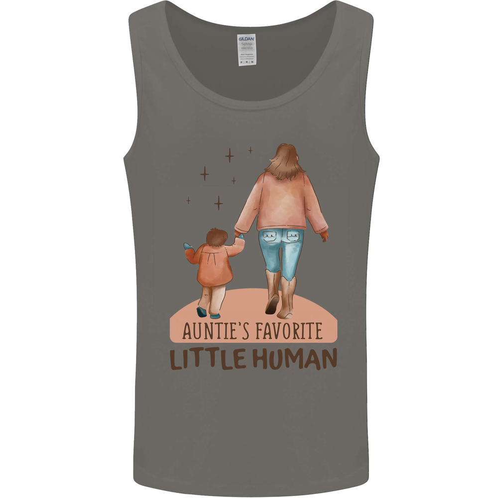 Aunties Favourite Human Funny Niece Nephew Mens Vest Tank Top