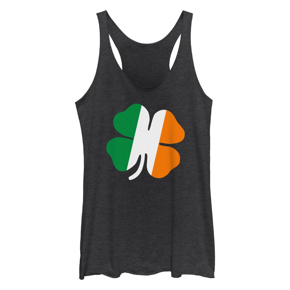 Women's Lost Gods St. Patrick's Day Irish Pride Clover Racerback Tank Top-image