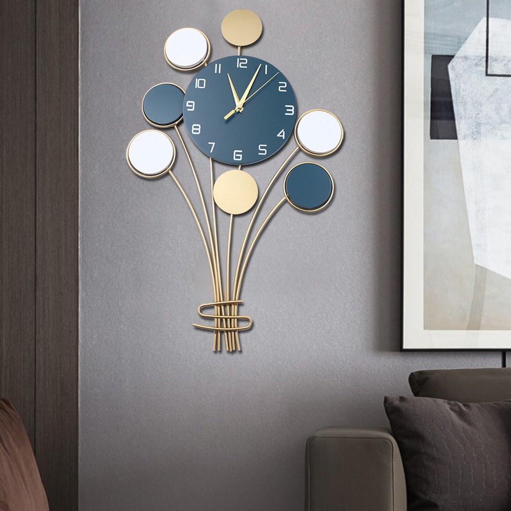 25-Inch Oversized Balloon Metal Wall Clock for Living Room Decor  