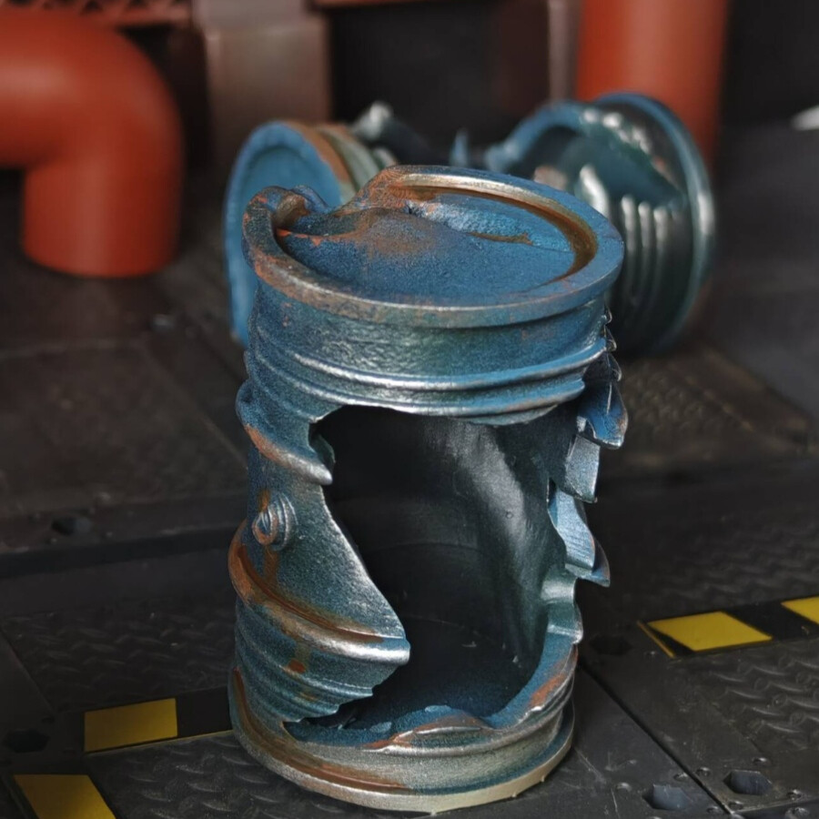 1/18 Diorama War-Damaged Waste Oil Drum Mode Soldier Scene Model Accessory Props