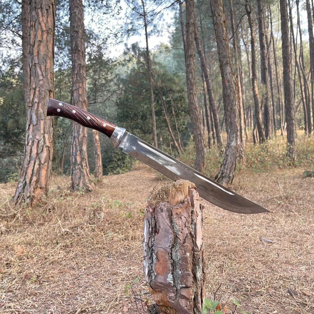 Custom Handmade Carbon Steel Blade Survival Machete Knife Hunting Knife Camping