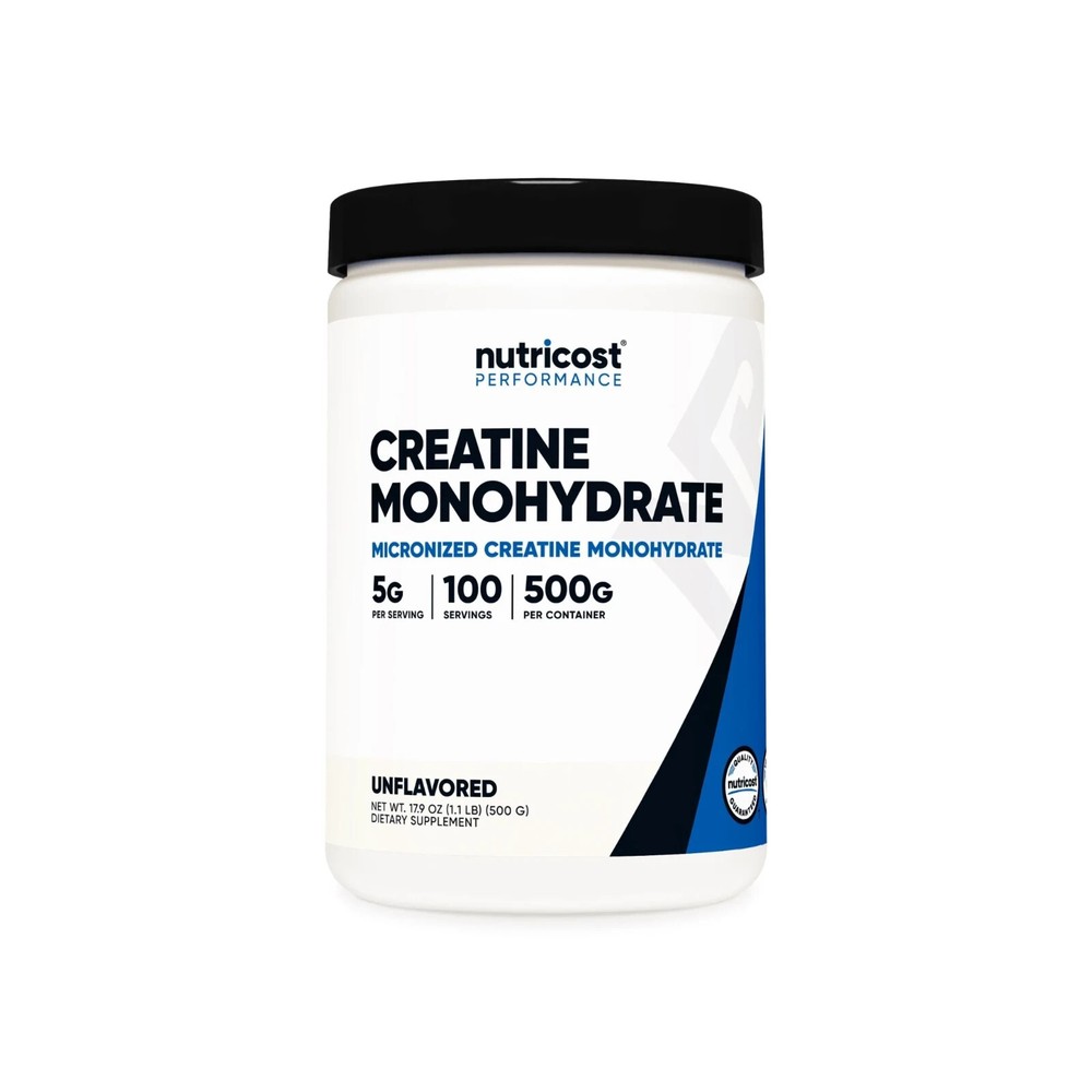 Nutricost Creatine Monohydrate Micronized Powder Unflavored Supplement 17.9 oz