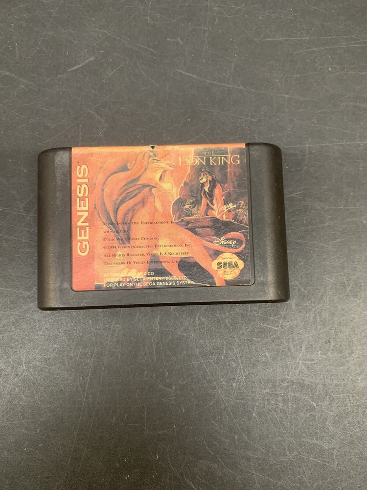 The Lion King Sega Genesis Game Cartridge Only Untested