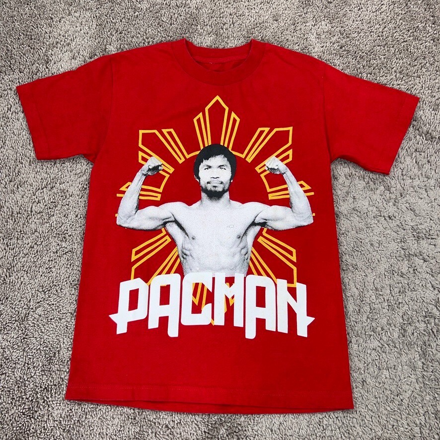 Manny Pacquiao King of the Ring Boxing Fight Tee Mens Small Red