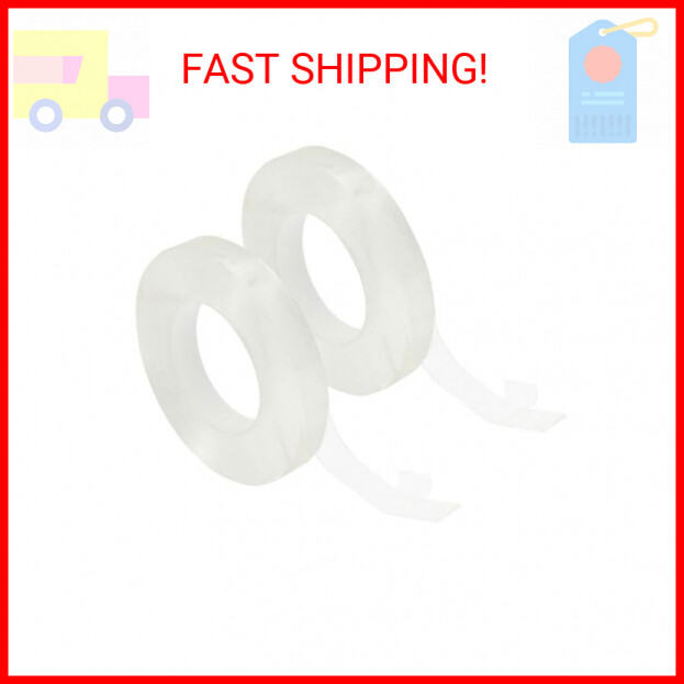 Stockroom Plus Double Sided Wall Mounting Tape, 2 Rolls Heavy Duty Removable Adh