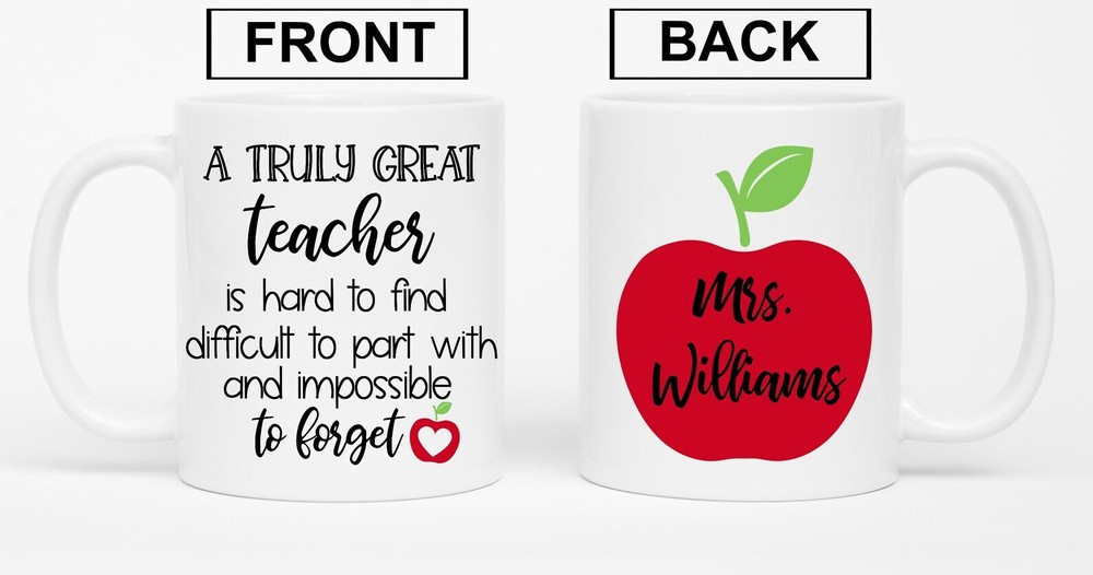 A Truly Great Teacher Is Hard To Find Teacher Gifts Back To School Personalized