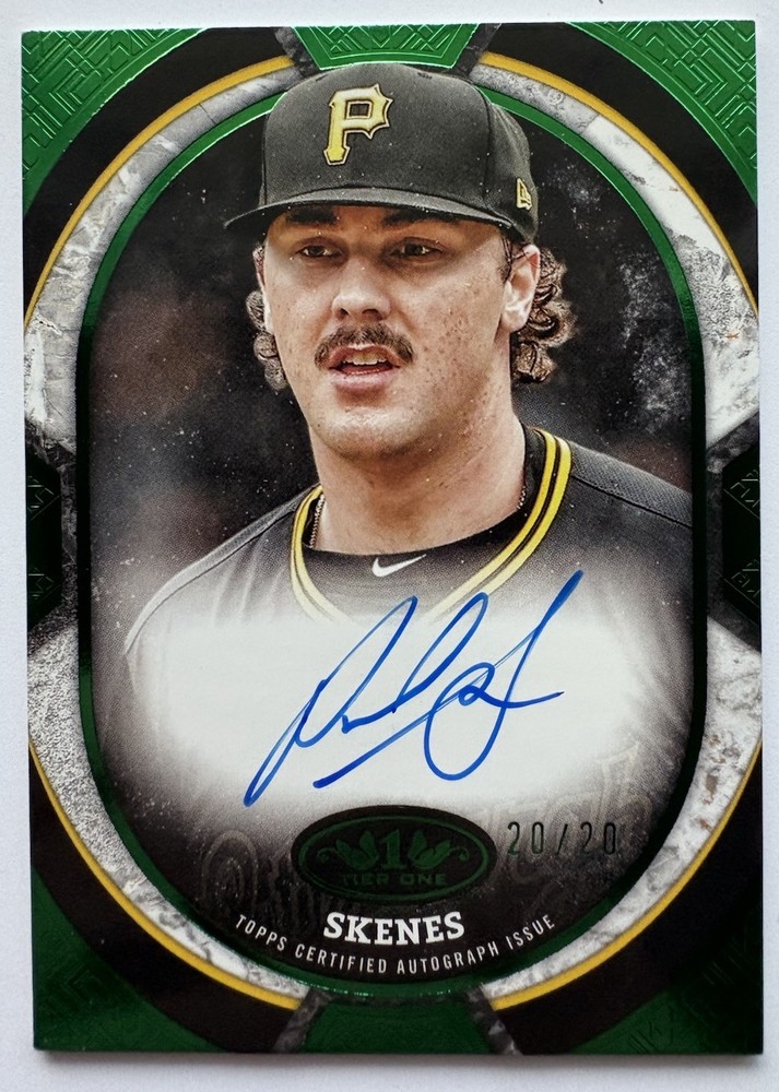 Paul Skenes 2025 Topps Tier One Shots Auto 20/20!On Card SP Pirates 🔥