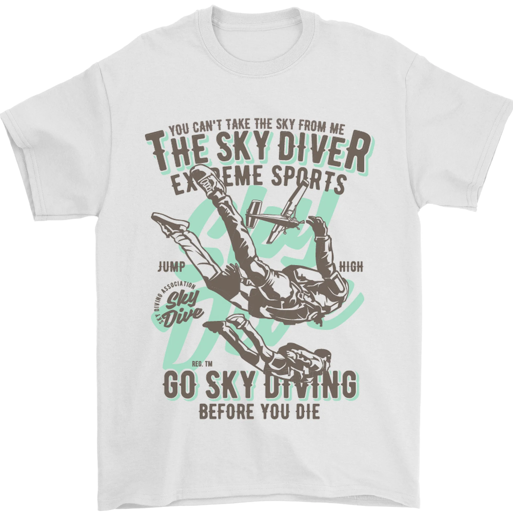 The Skydiver Extreme Sports Skydiving Mens T-Shirt 100% Cotton