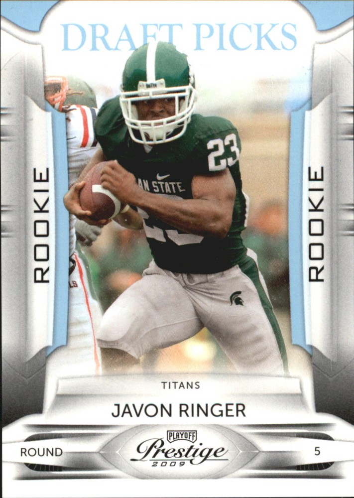 2009 Playoff Prestige Draft Picks Light Blue #152 Javon Ringer/999