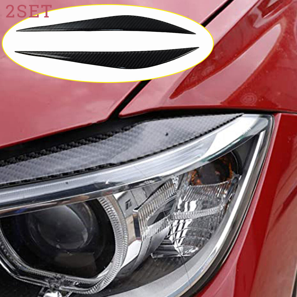 4pcs Carbon Fiber Car eyebrow Scuff Cover Sticker Trim Decor For BMW 3 2014-2019