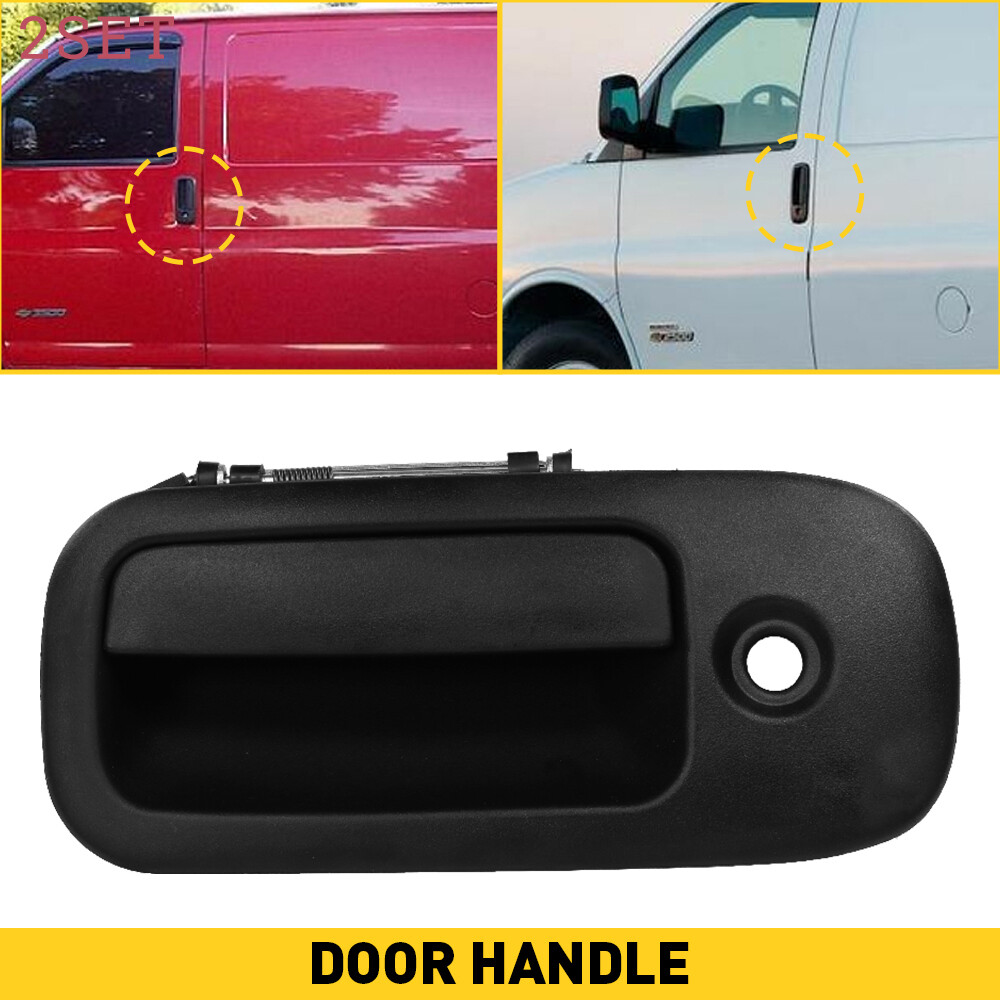 2set New Front Sliding Door Handle Driver Side For 1996-2009 Express / Savana Va