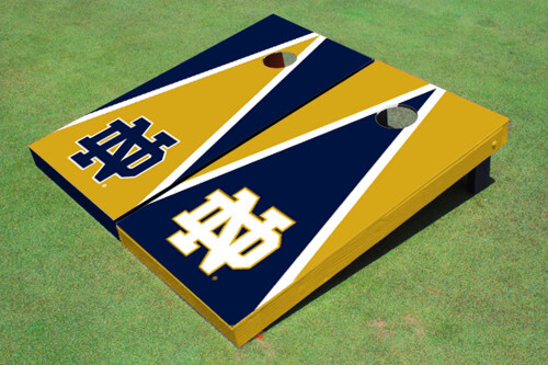 University of Notre Dame Alternating Triangle Cornhole Boards