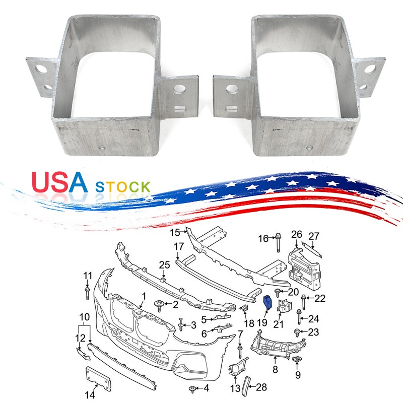 #51117399913 Front Bumper Cover Support Rail Bracket Fits For BMW X3 X4 G01 G02